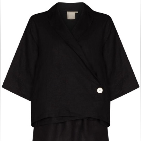 Deiji Studios Asymmetrical Top — BLUE - Picture 9 of 14